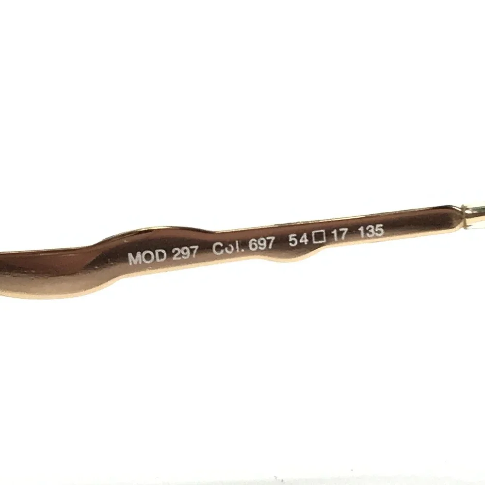 Cazal Eyeglasses Frames MOD.297 Col.697 Gold Round Cat Eye Wire Rim 54-17-135